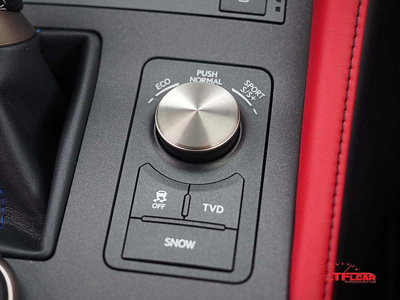 2016 Lexus RC F TVD and selectable drive modes