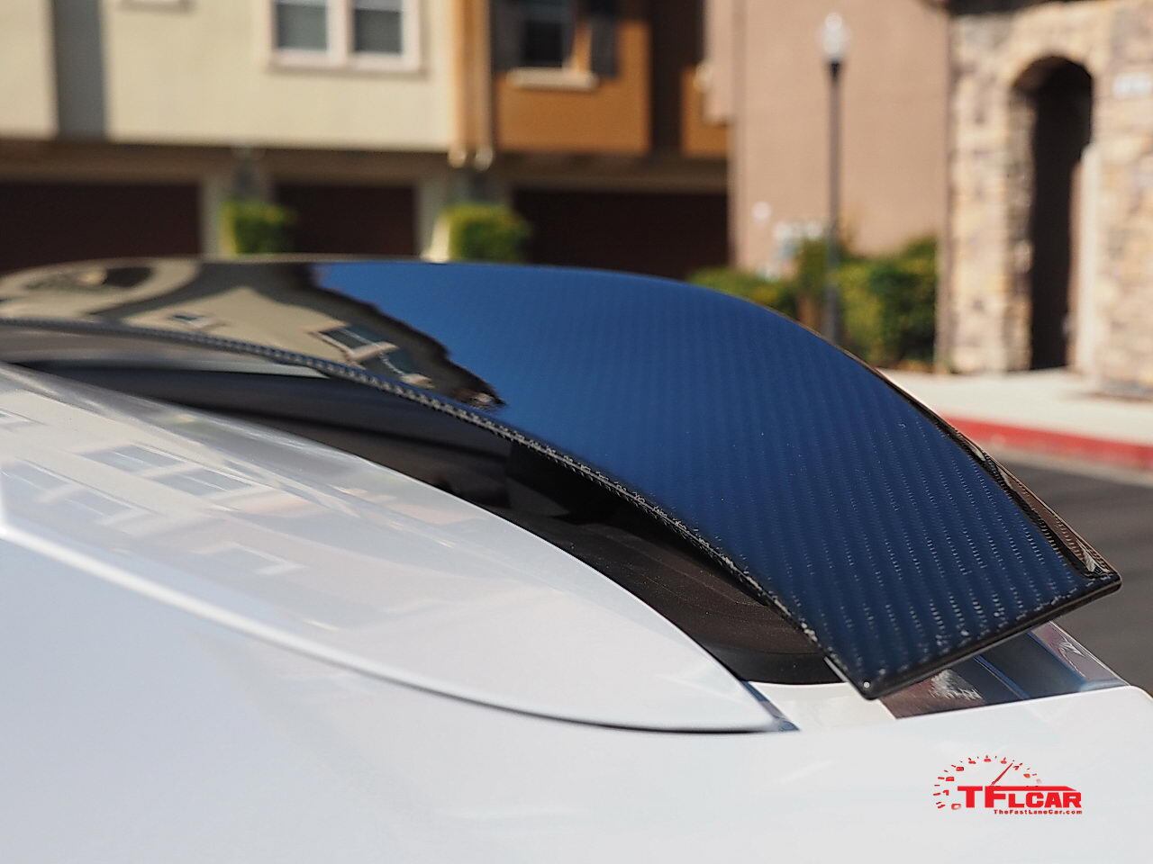 2016 Lexus RC F carbon fiber adaptive rear spoiler