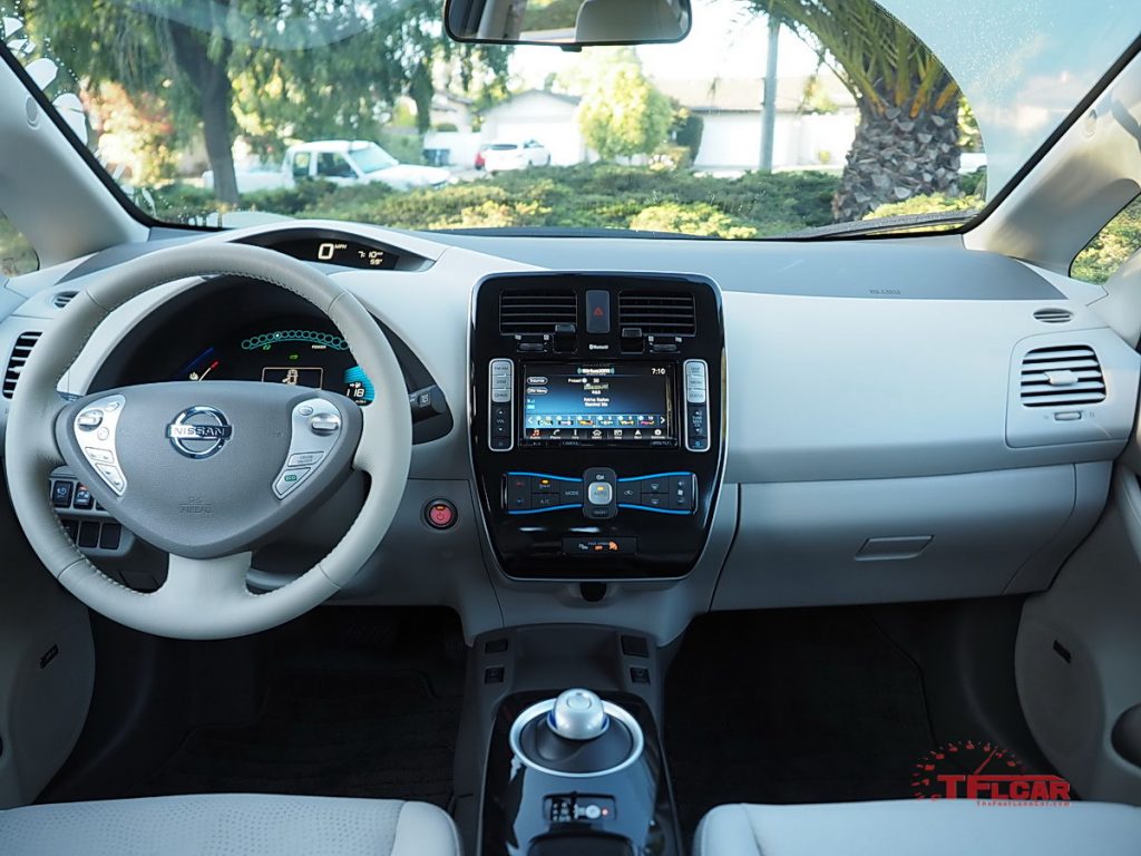 2017 Nissan Leaf EV interior