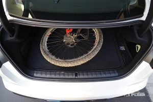 mountain bike fits in back of 2020 BMW M235i