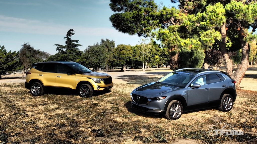 2021 Kia Seltos and 2020 Mazda CX-30