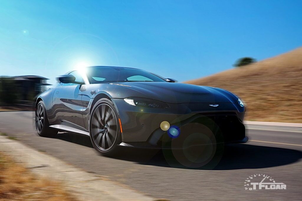 2020 aston martin vantage running