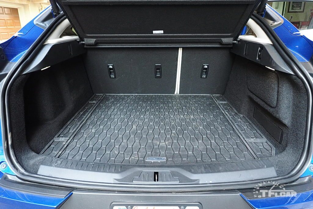 rear cargo area of 2020 Jaguar I-PACE