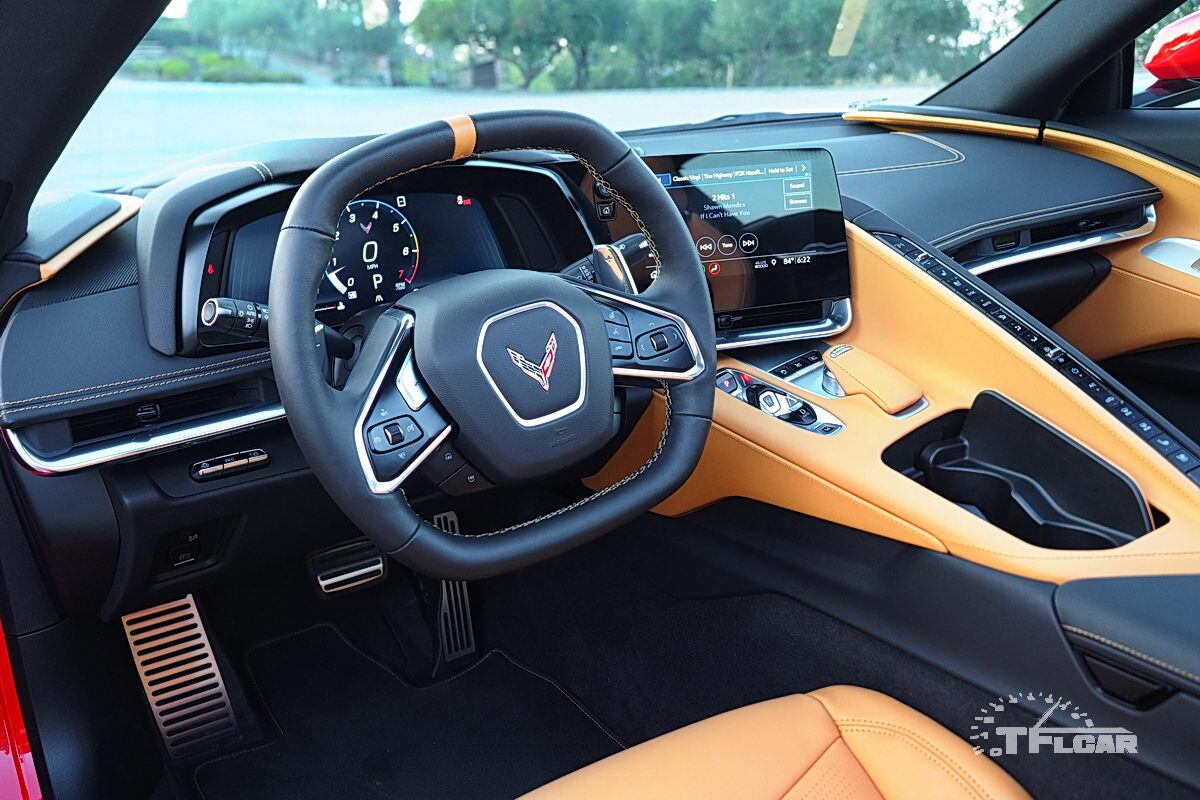 cockpit of 2020 Chevrolet C8 Corvette Stingray