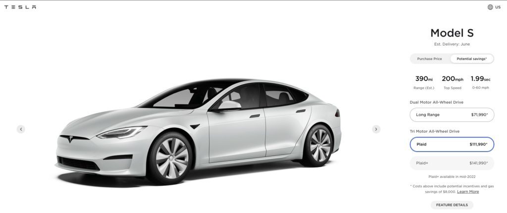 Tesla Model S Plaid+ cancelled