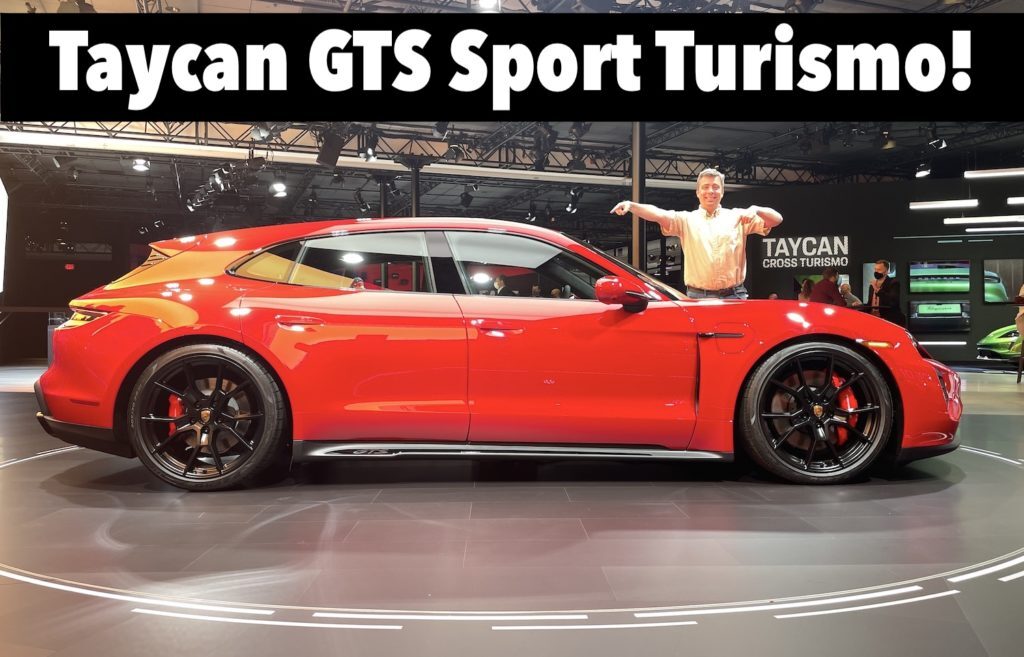 2022 porsche taycan gts sport turismo la world debut