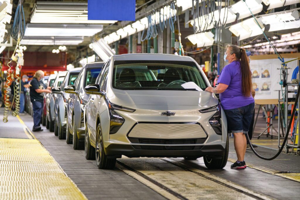 2022 Chevrolet Bolt EV — production
