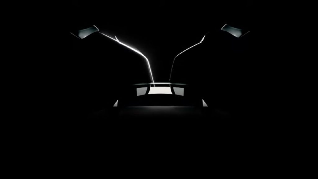 Electric DeLorean teaser
