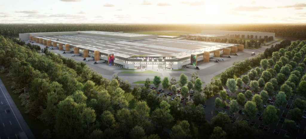 Tesla Gigafactory Berlin-Brandenburg rendering