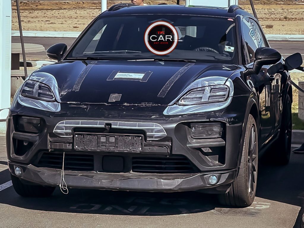 Porsche Macan EV spied
