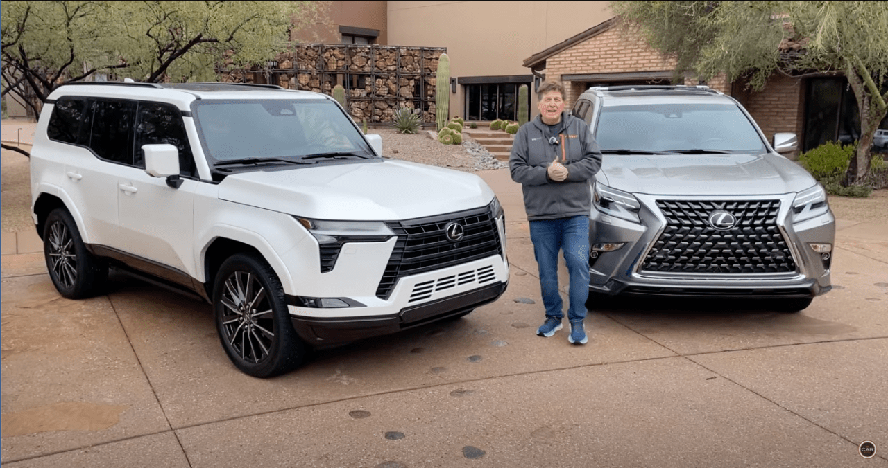 Lexus GX 460 and Lexus GX 550 side by side