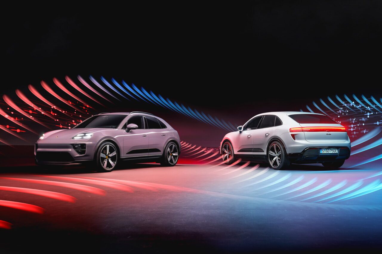 2025 Porsche Macan 4 (left) and Turbo (right)