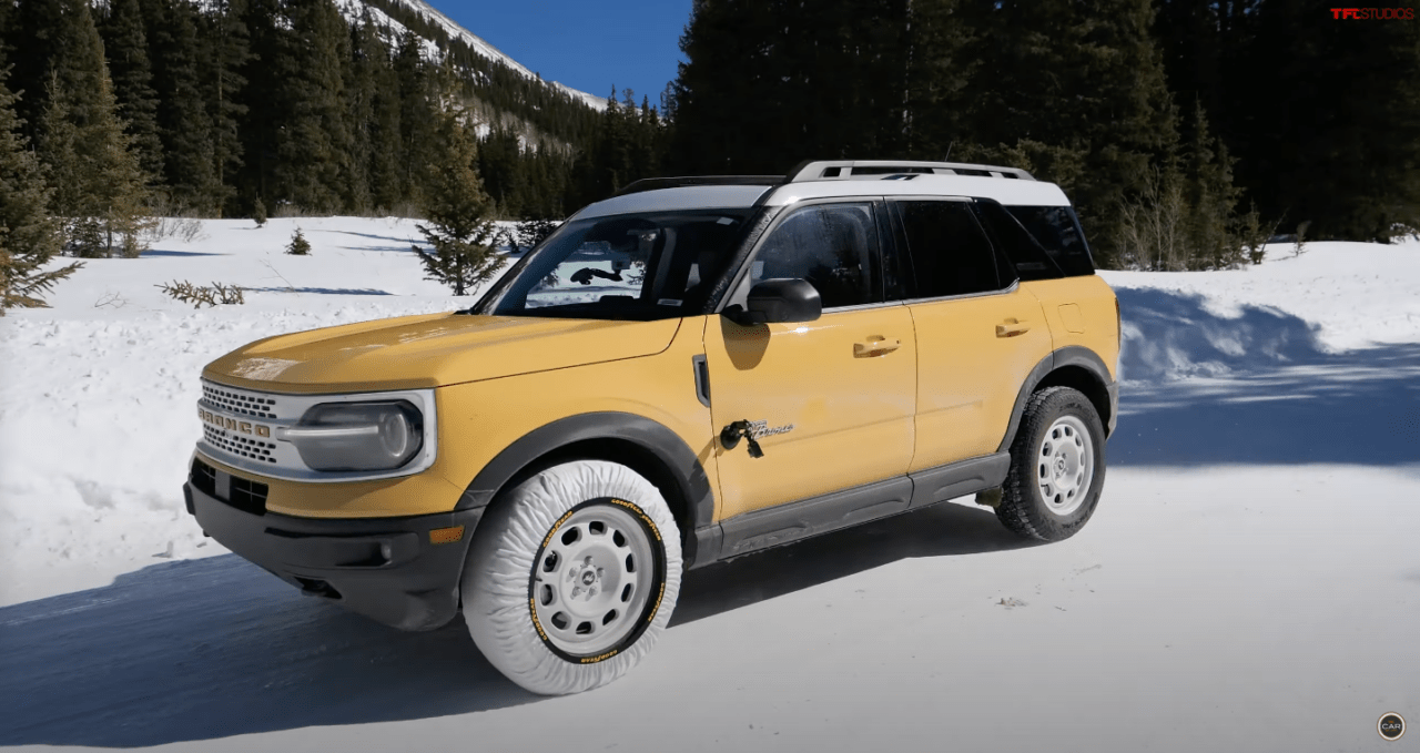 Goodyear Snow chains tested in Rocky Mountains