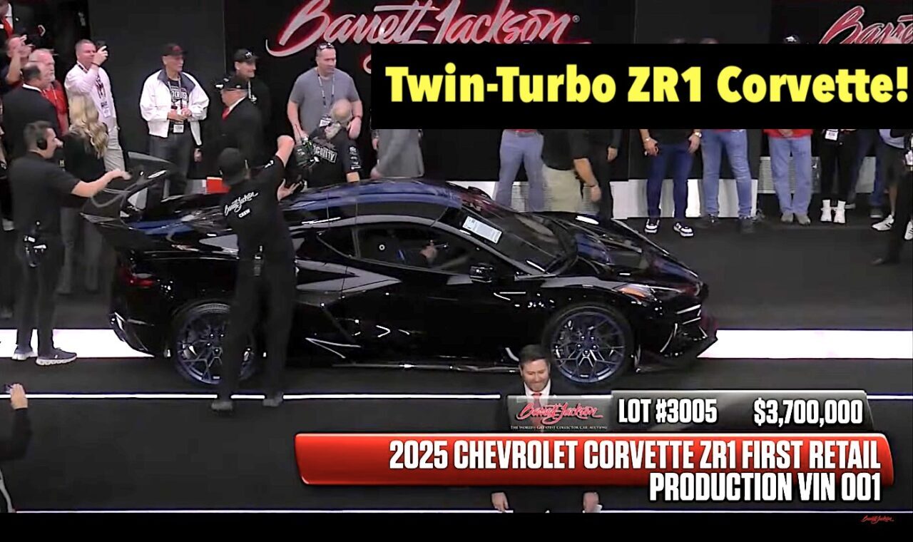 2025 chevy corvette zr1 vin001 auction sale