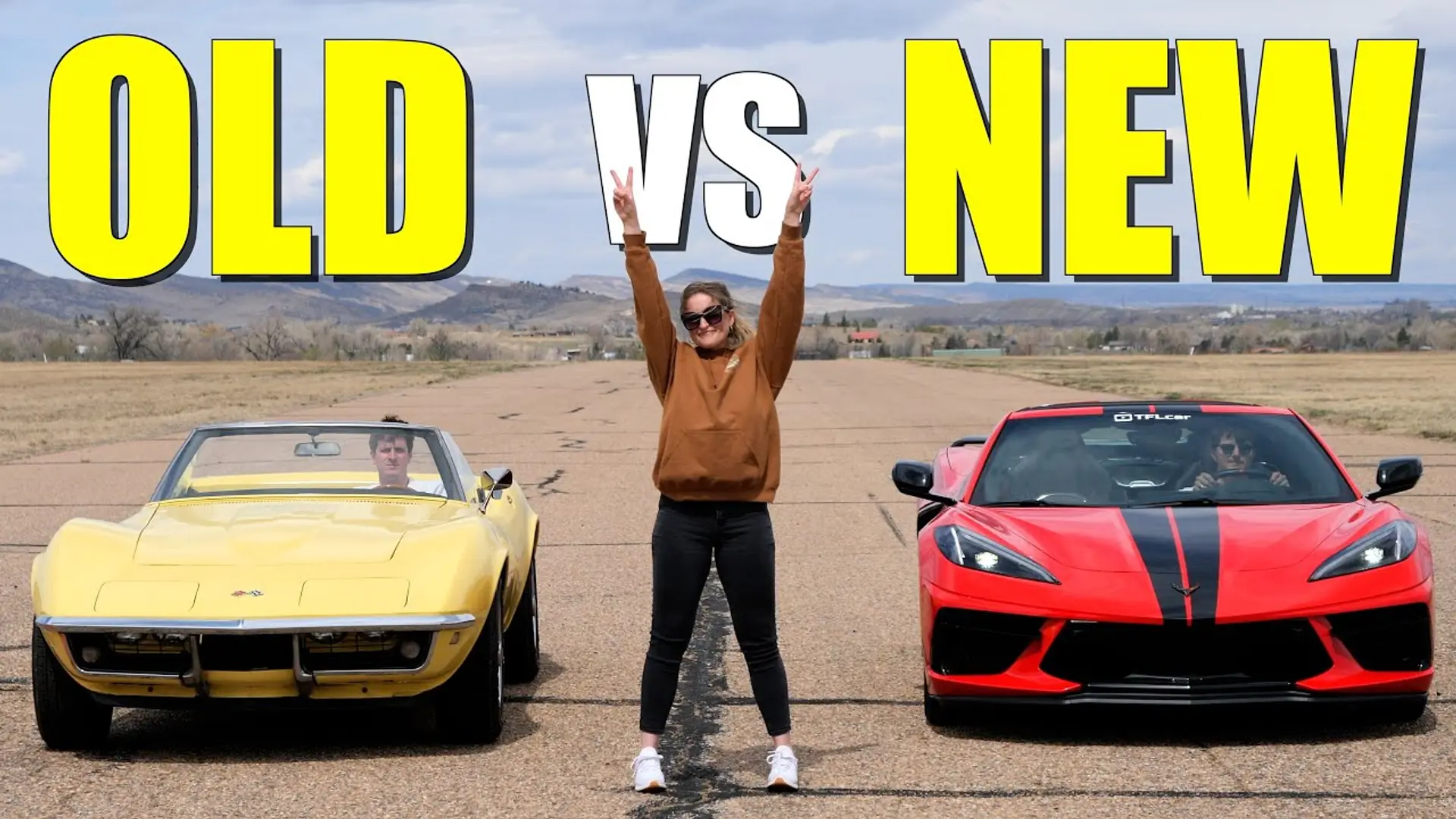 Chevy Corvette Old vs. New Drag Race