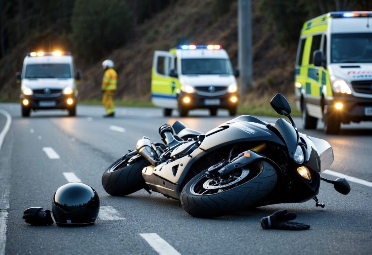 Motorcyclist hit by distracted driver