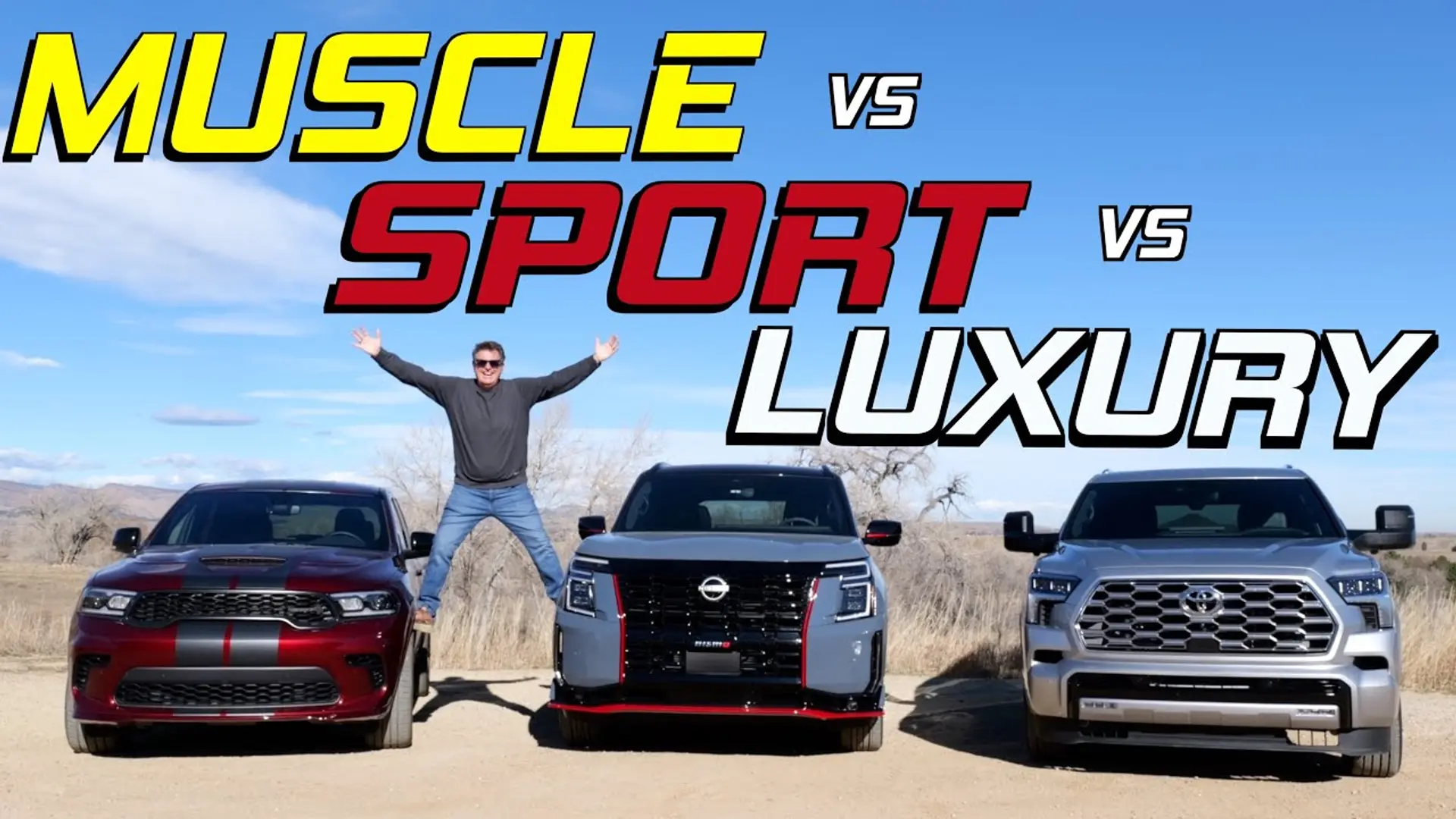 Dodge Durango Hellcat vs. Nissan Armada Nismo vs. Toyota Sequoia Capstone comparo