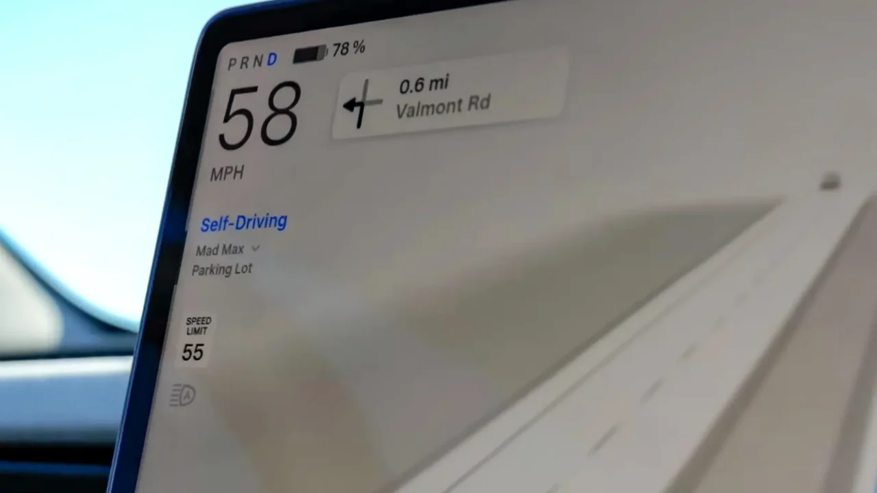 Tesla Full Self-Driving (Supervised) screen shot - featured