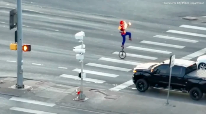 Police Respond to Calls About a *Checks Notes* Fire-Juggling Unicyclist Entertaining Traffic