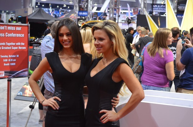SEMA 2012 - Day One girls cars stars