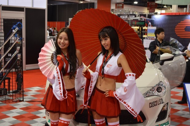 SEMA 2012 - Day One girls cars stars