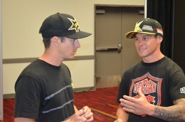 Tanner Foust Brian Deegan sema 2012 - day one