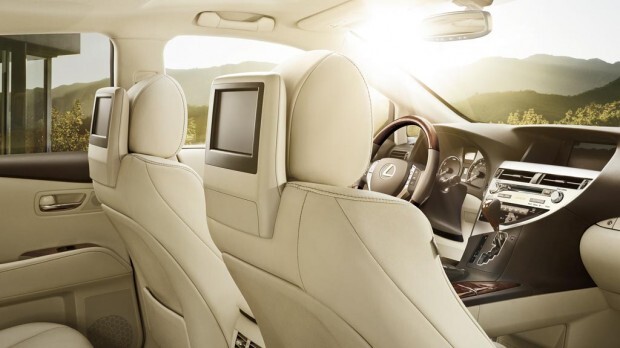 2013 lexus rx 450h rear entertainment system
