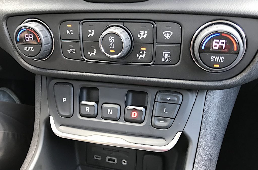2018 gmc terrain transmission push button control