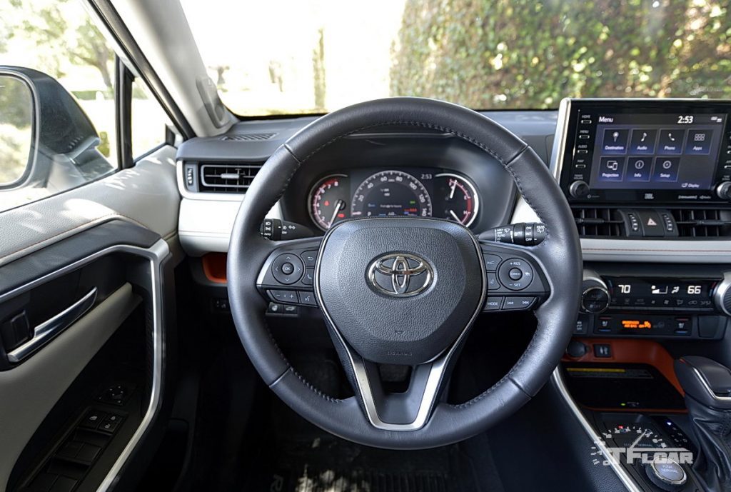 steering wheel of 2019 Toyota RAV4 Adventure Grade