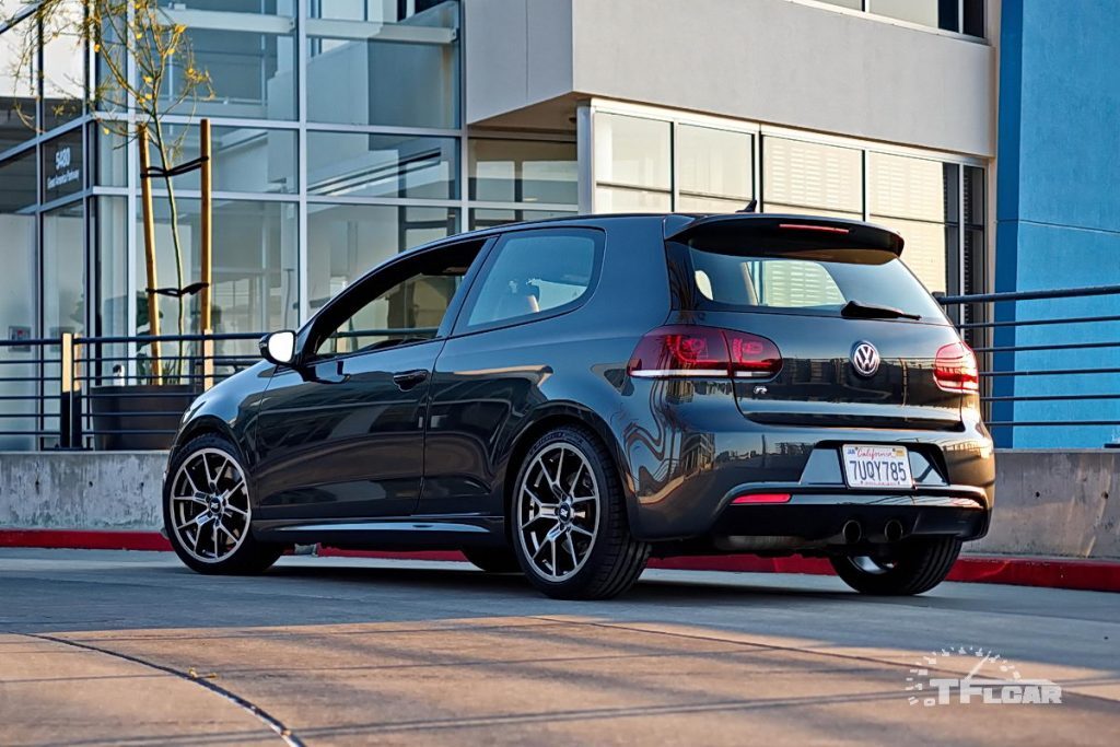 2012 VW Golf R with new Michelin Pilot Sport 4 S tires and Neuspeed RSe10 wheels.