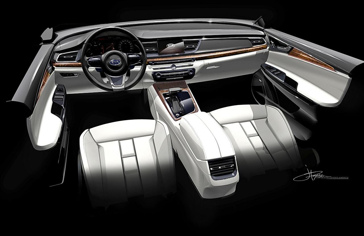 2017 Kia Cadenza interior design