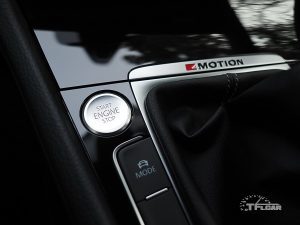 2018 VW Golf R start-stop button, suspension mode