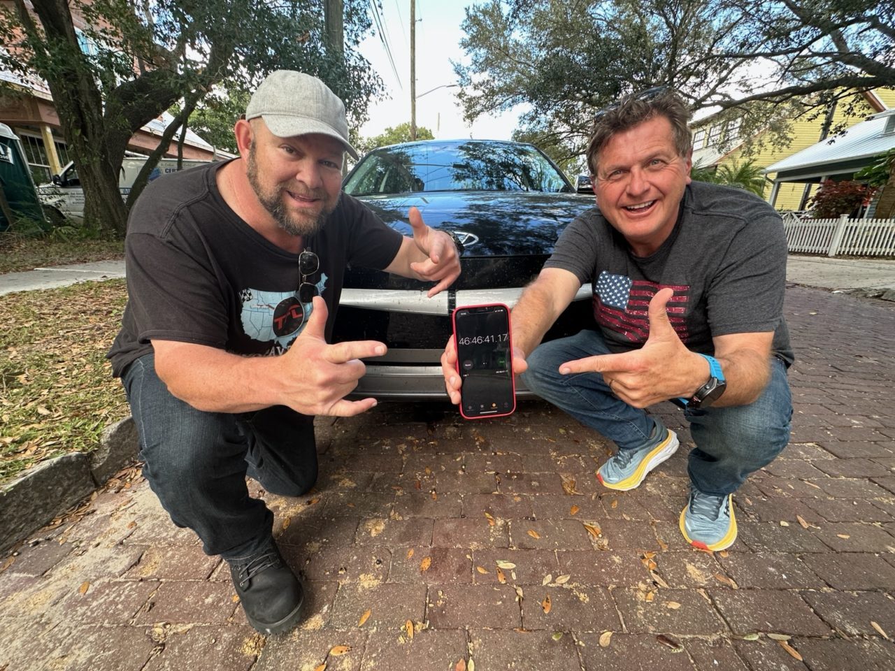 EV Cannonball - O2O finish line