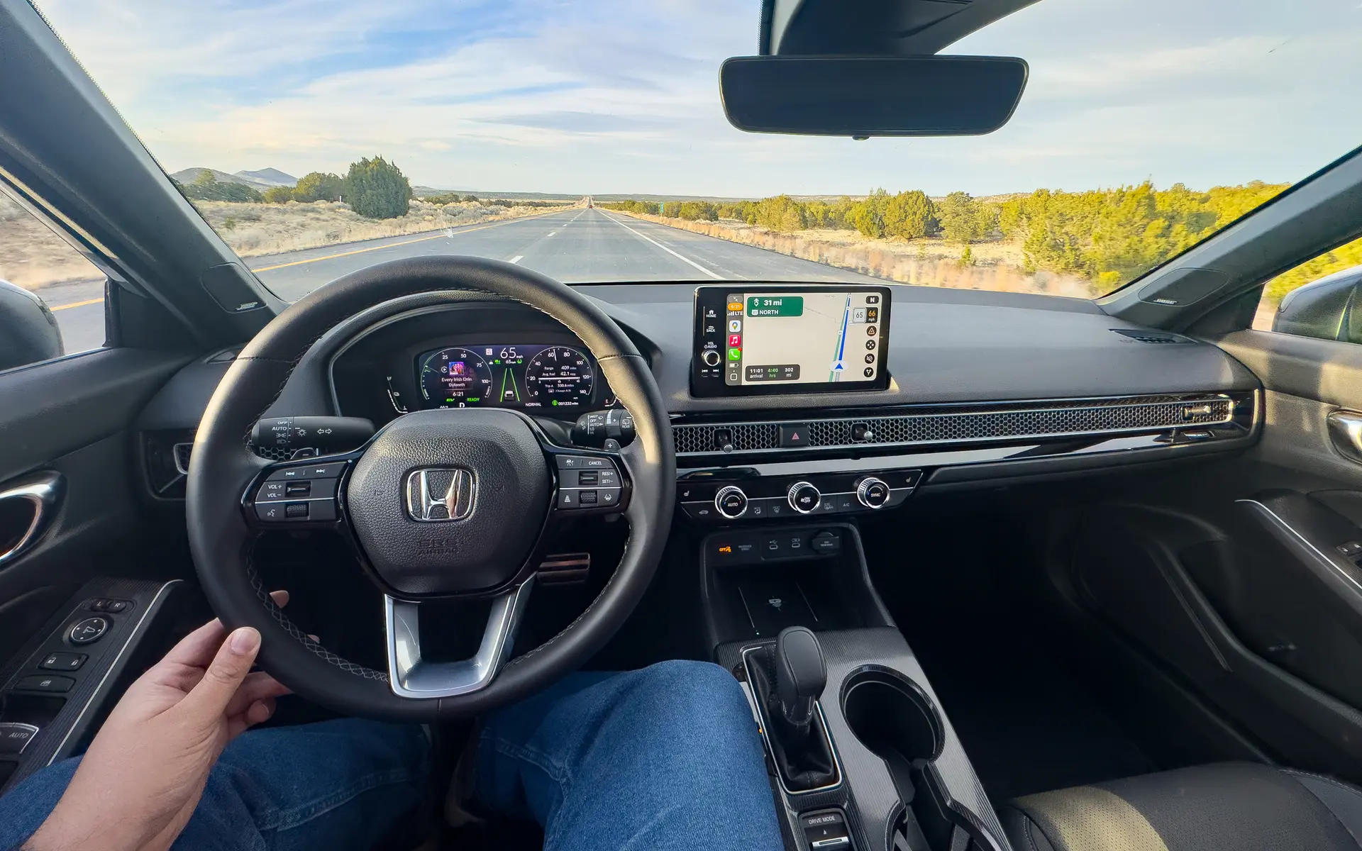 2025 Honda Civic Hybrid hatchback (Sport Touring) - road trip review