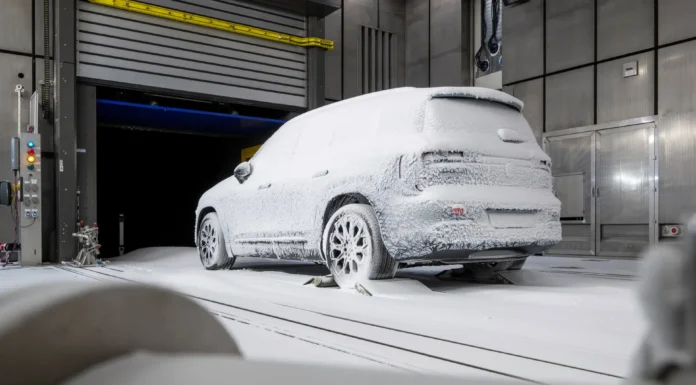 New Mercedes-Benz GLB Shows Off Its Big Screens While Undergoing Cold Weather Testing 2026 Mercedes-Benz GLB